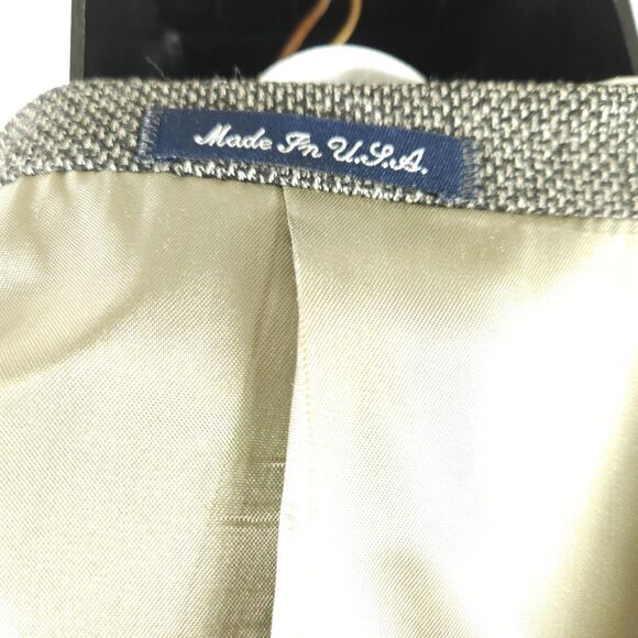 Austin Reed Mens 46L Gray Single Vent 2 Button Front Sports Coat Blazer - Picture 4 of 15